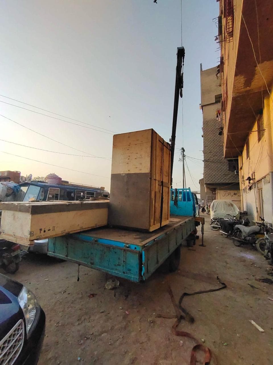 Lift Me Pakistan team installing home lift